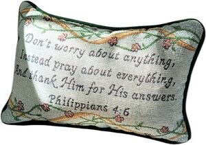 Pray About Everything, Prayer Pocket Pillow